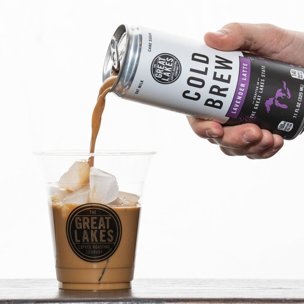 The Great Lakes Lavender Latte Cold Brew Coffee, 11 Fluid Ounce -- 12 Per Case