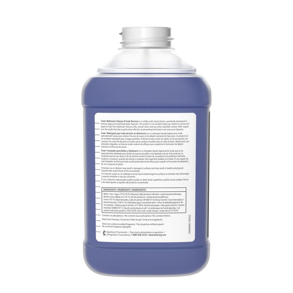 Diversey Crew Bathroom Cleaner And Scale Remover, 2.5 Liter -- 2 Per Case