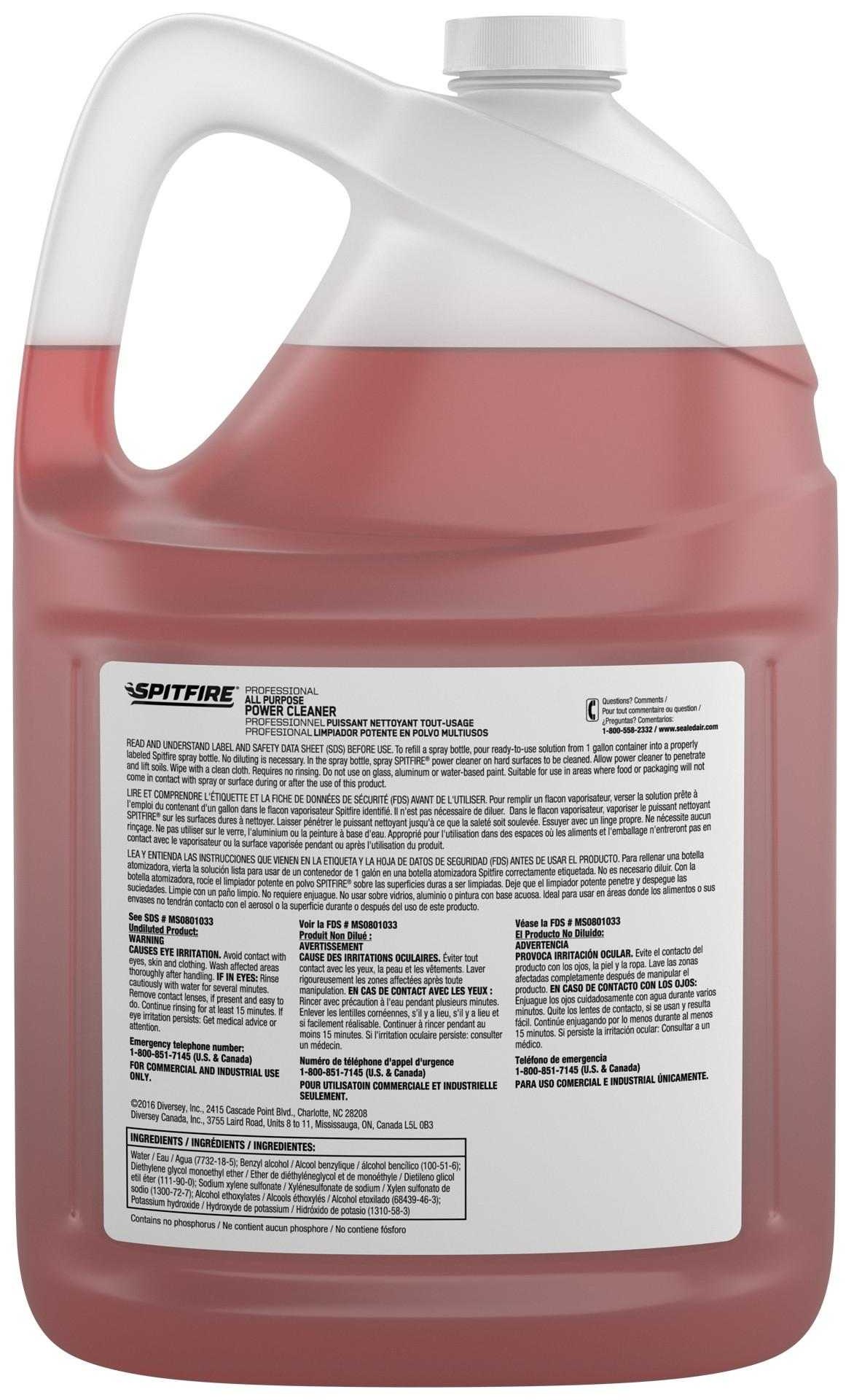 Spitfire All Purpose Power Cleaner, 1 Gallon -- 2 Per Case