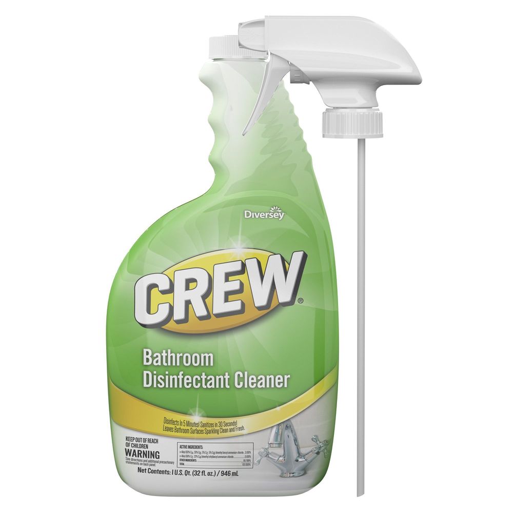 Crew Bathroom Disinfectant Cleaner, 32 Fluid Ounce -- 4 Per Case