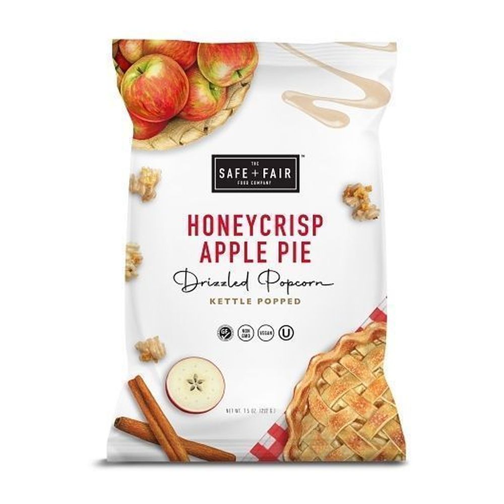 Safe + Fair Honeycrisp Apple Pie Drizzled Popcorn, 5.5 Ounce -- 6 Per Case