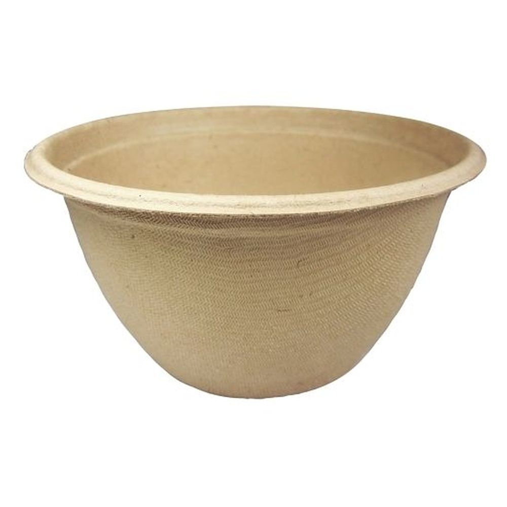 World Centric Unbleached Plant Fiber Barrel Bowl, 50 Count -- 10 Per Case