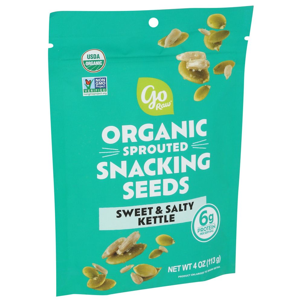 Go Raw Organic Sweet And Salty Kettle Sprouted Snacking Seeds, 4 Ounce -- 6 Per Case