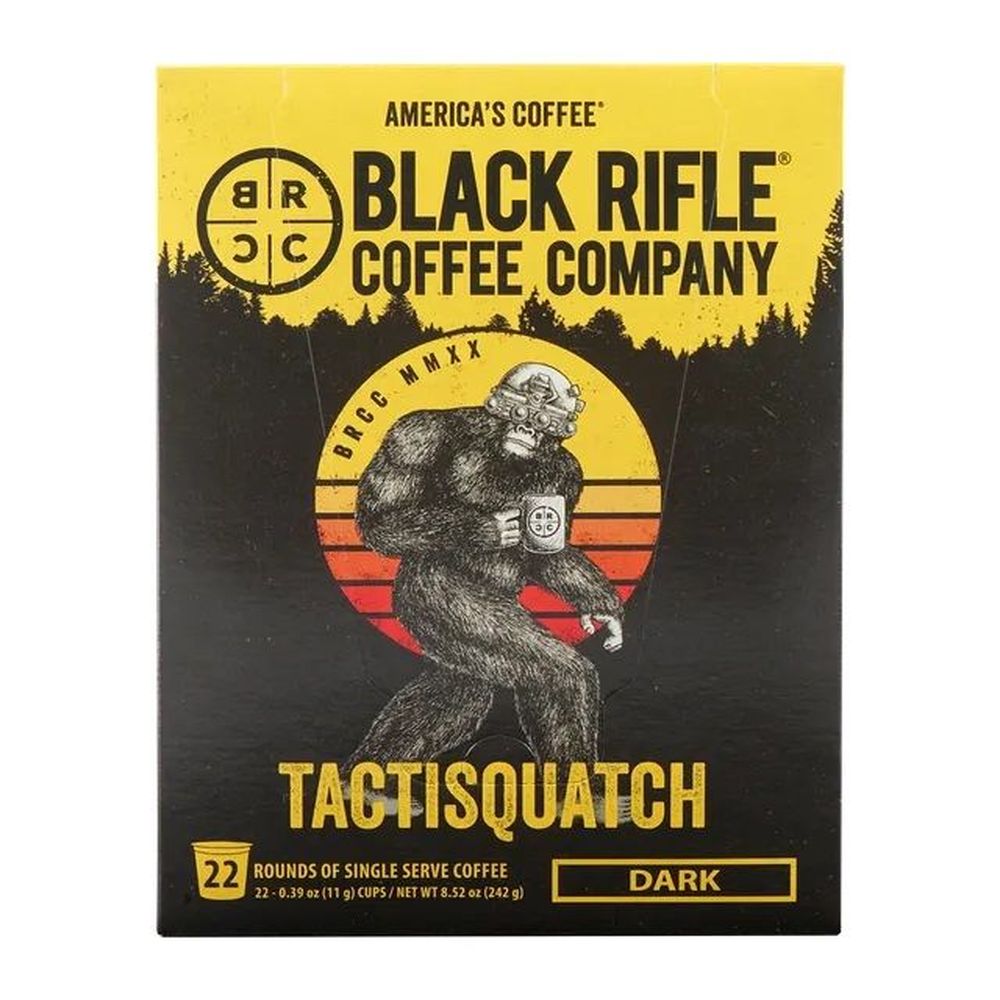 Black Rifle Tactisquatch Dark Roast Single Serve K-cup Pod, 22 Count -- 4 Per Case