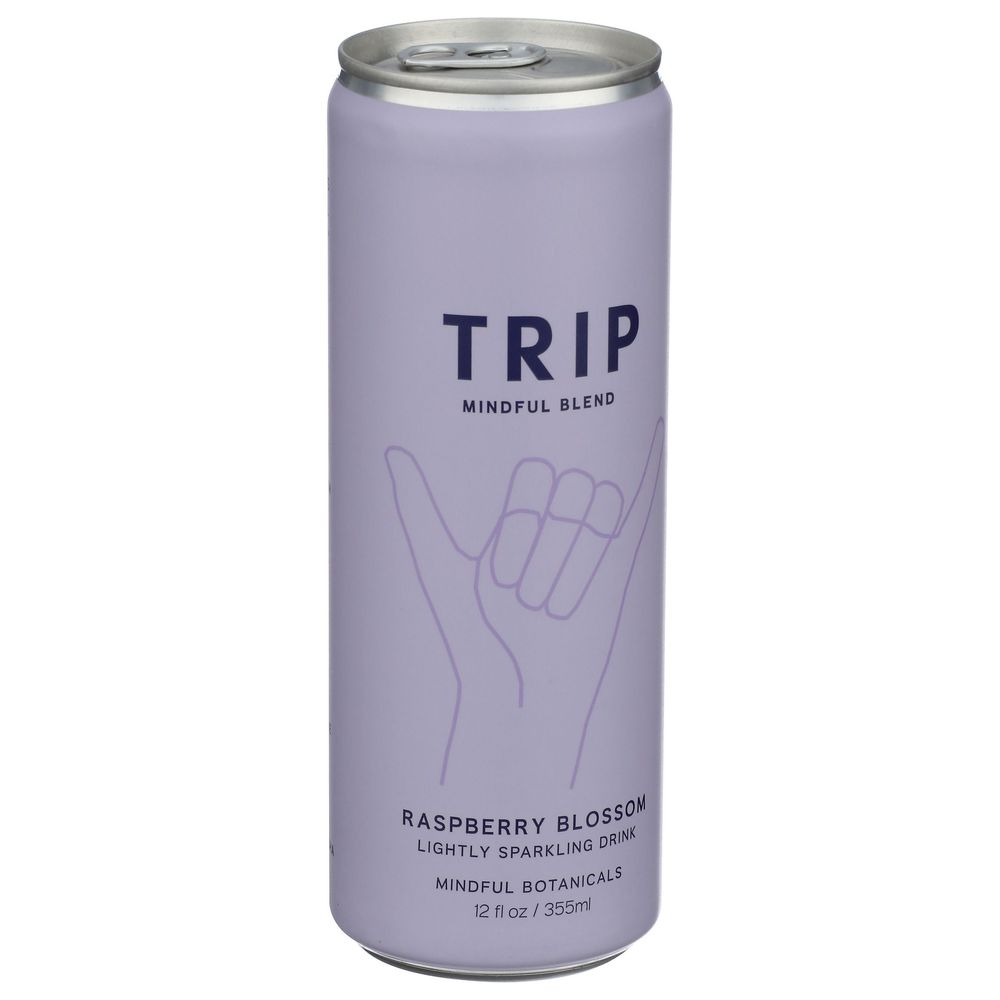 Trip Raspberry Orange Blossom Sparkling Water, 12 Fluid Ounce -- 12 Per Case