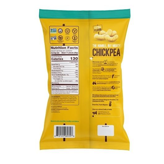 Hippeas Flavor Blast Vegan White Cheddar Explosion Chickpea Puffs, 3.75 Ounce -- 12 Per Case