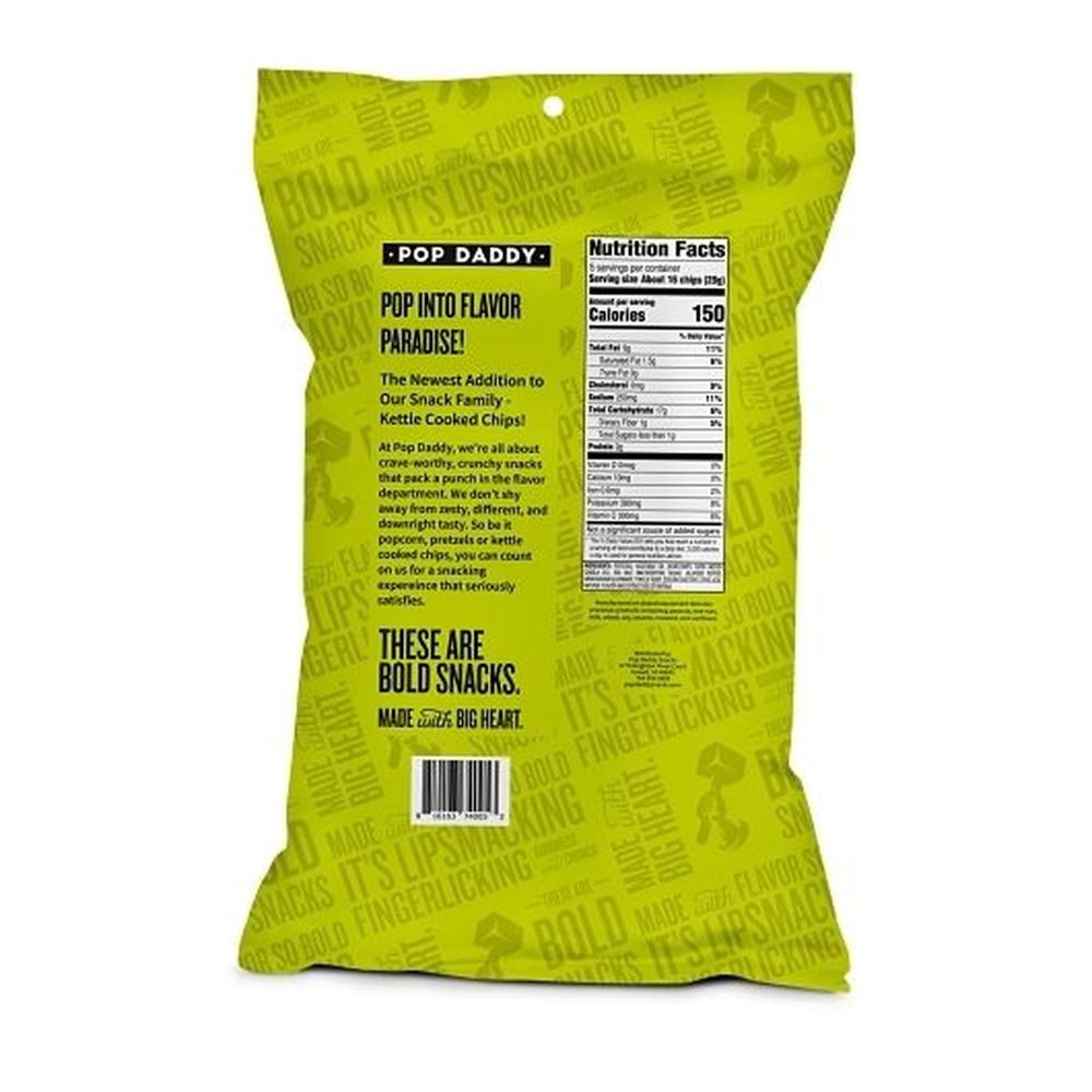 Pop Daddy Jalapeno Kettle Cooked Potato Chips, 5 Ounce -- 12 Per Case
