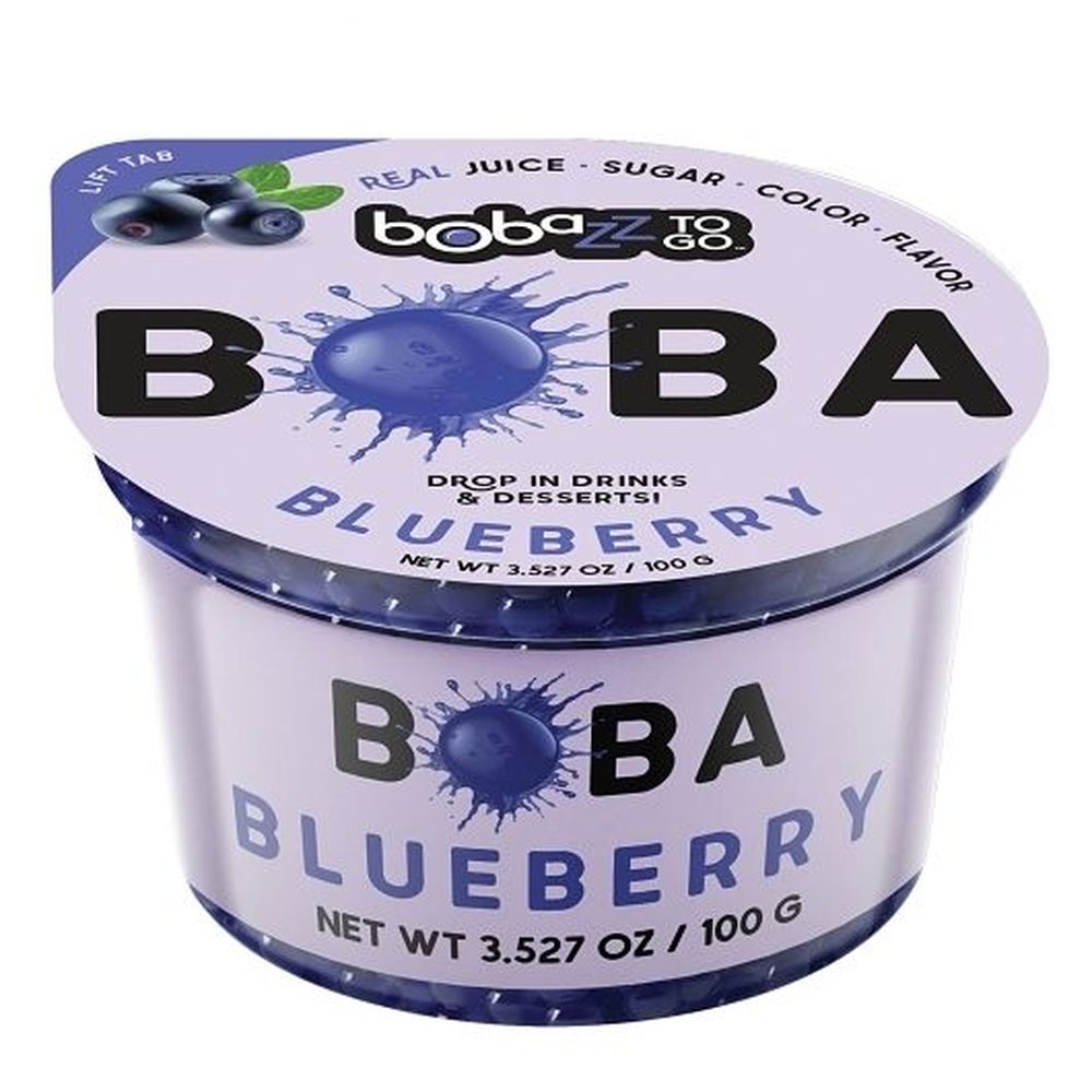 Bobazz To Go Blueberry Boba, 3.527 Ounce Cup -- 32 Per Case