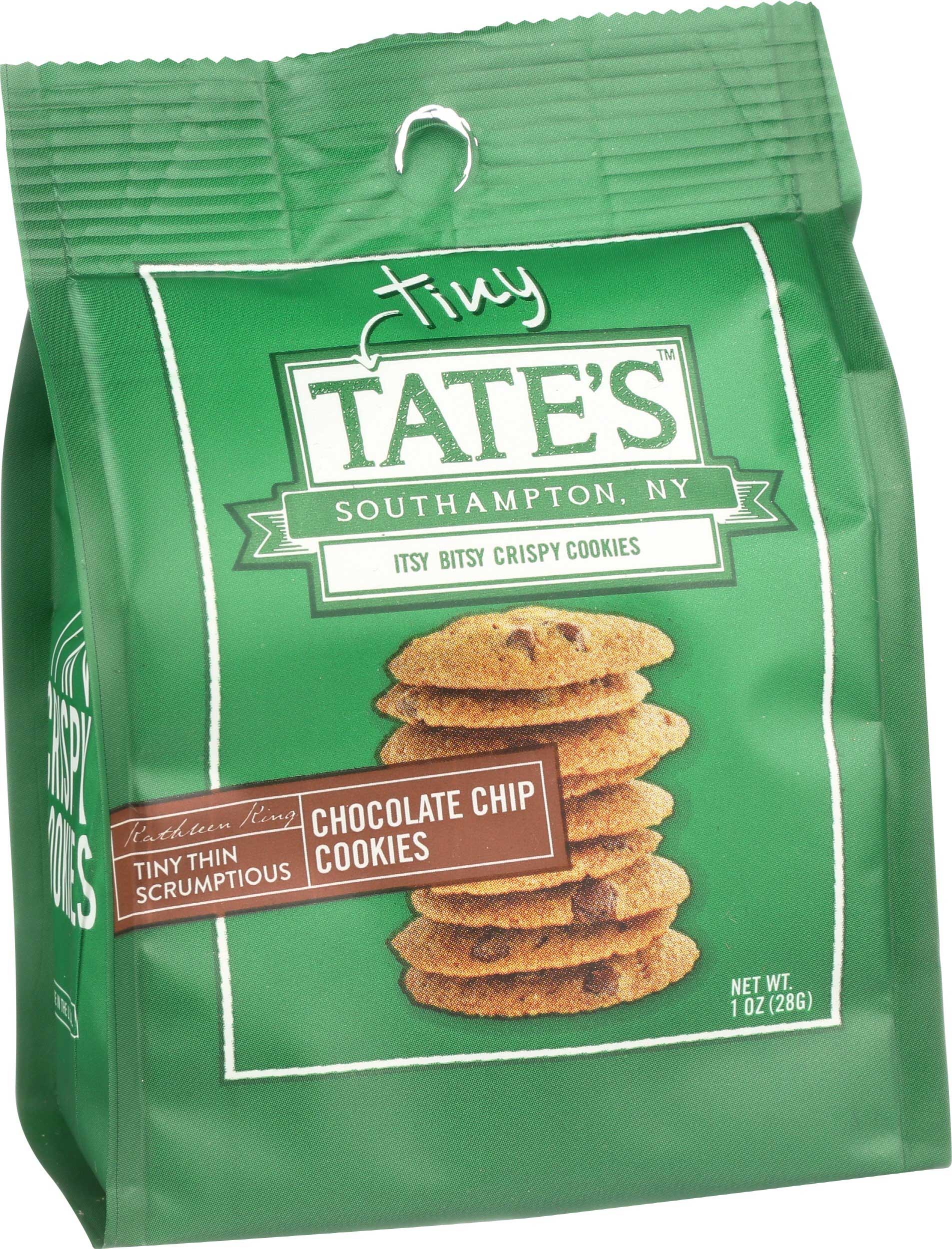 Tate's Bake Shop Tiny Thin Chocolate Chip Cookie, 1 Ounce -- 12 Per Case