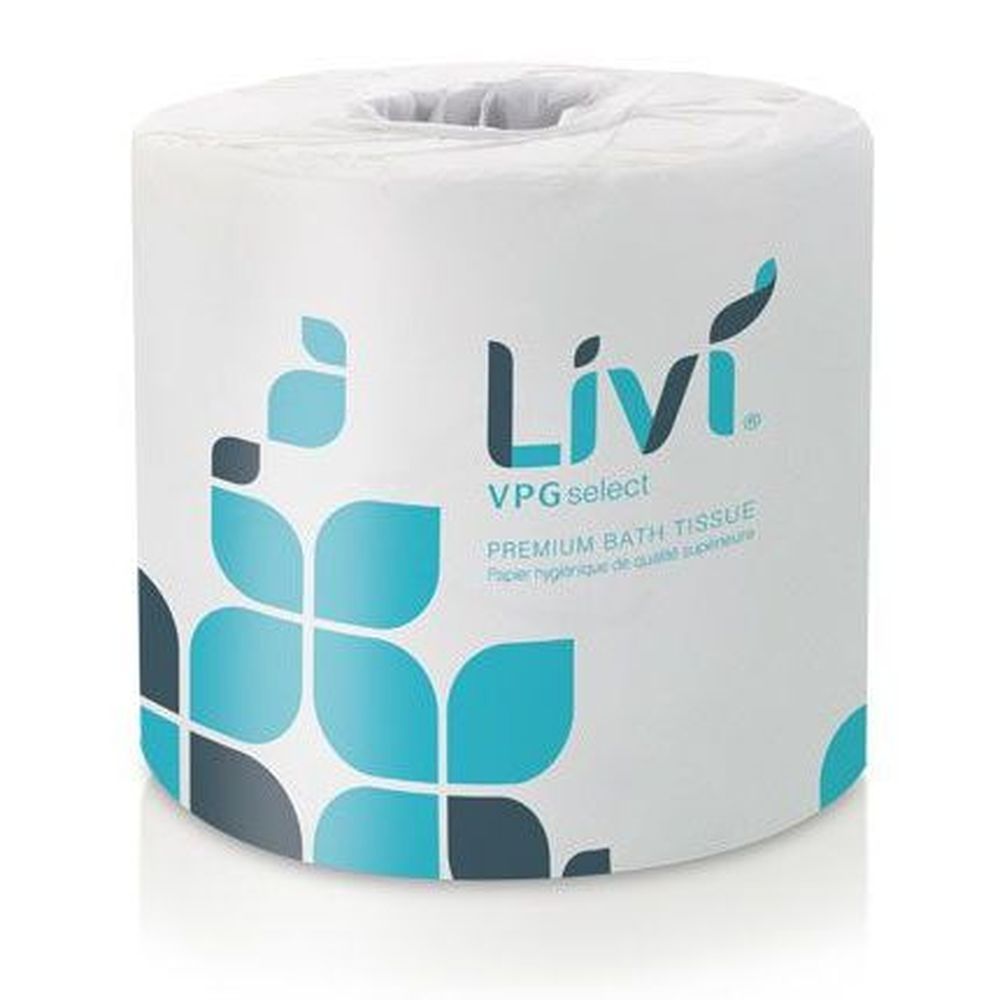 Solaris Livi Vpg Select White 2 Ply 4 X 3.75 Inch Bath Tissue, 500 Count -- 80 Per Case