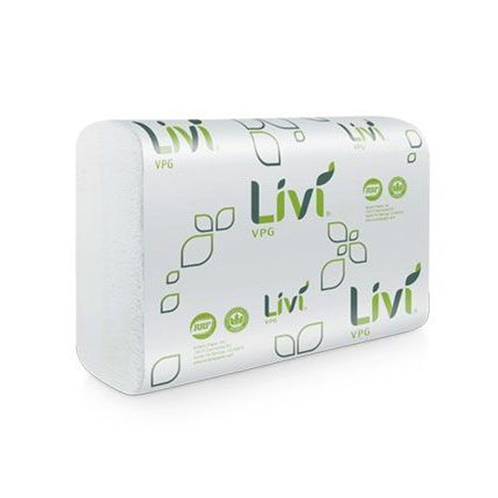 Solaris Livi Vpg White 1 Ply Multifold Towel, 9.1 X 9.5 Inch -- 4000 Per Case