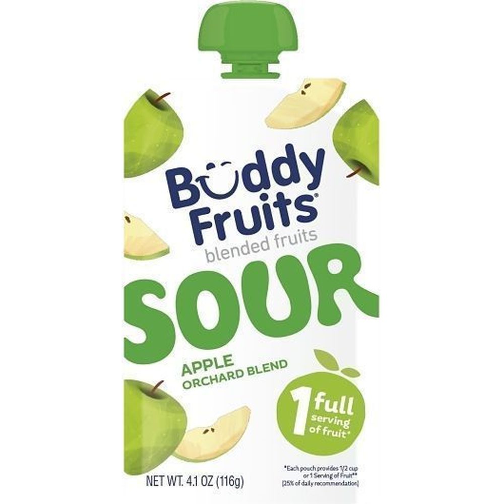 Buddy Fruits Sour Apple Orchard Blend, 4.1 Ounce -- 100 Per Case