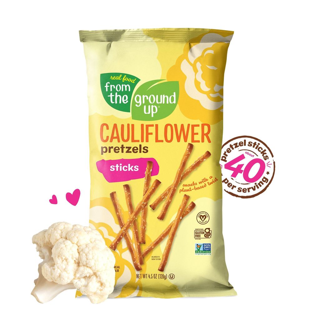 From The Ground Up Original Cauliflower Pretzel Stick, 4.5 Ounce -- 12 Per Case