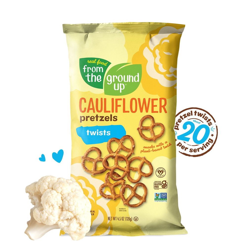 From The Ground Up Original Cauliflower Pretzel Twist, 4.5 Ounce -- 12 Per Case