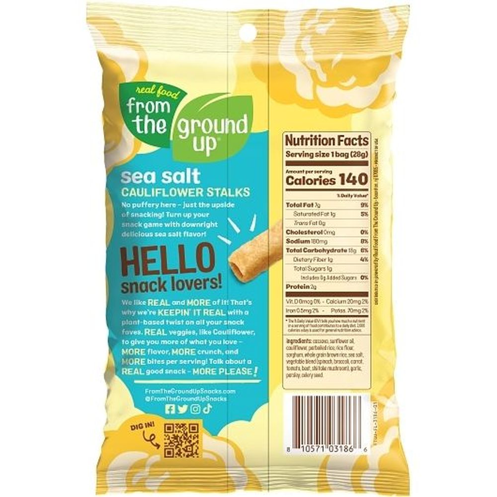 From The Ground Up Sea Salt Cauliflower Stalk, 1 Ounce -- 8 Per Case