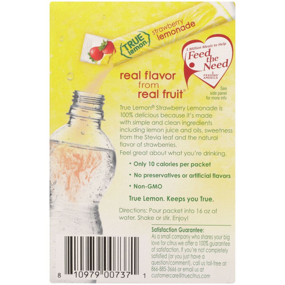 True Citrus Strawberry Lemonade Drink Mix, 1.06 Ounce -- 12 Per Case