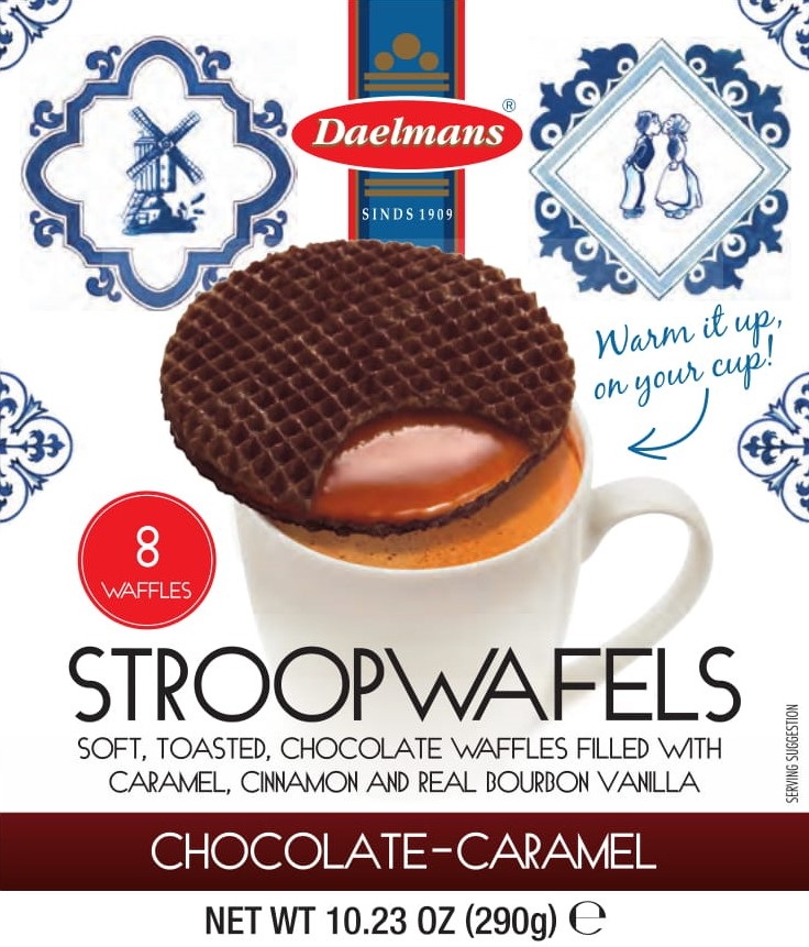 Daelmans Chocolate Jumbo Stroopwafel, 10.23 Ounce Box -- 8 Per Case