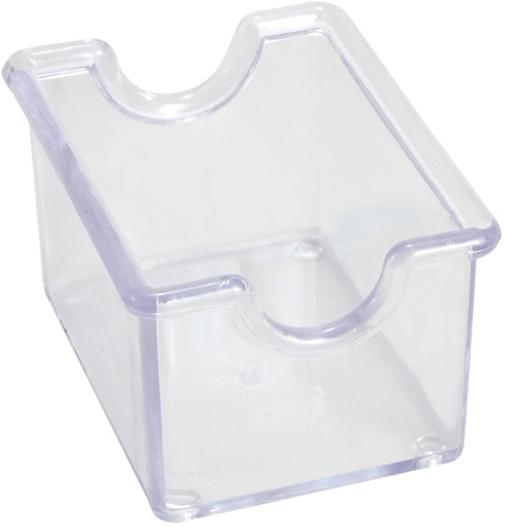 Winco Plastic Clear Sugar Packet Holder, 3 1/2 X 2 1/2 X 2 Inch -- 72 Per Case