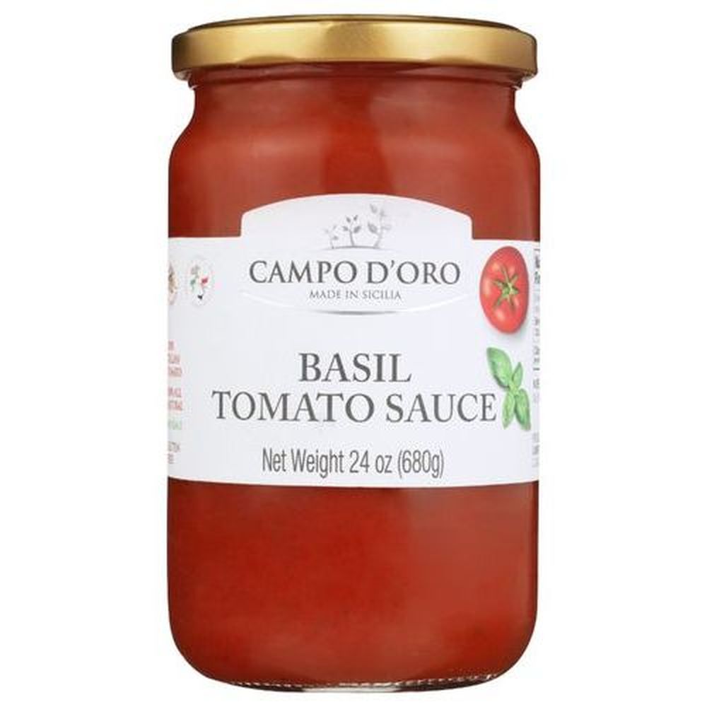 Campo Doro Organic Basil Tomato Sauce, 24 Ounce -- 6 Per Case