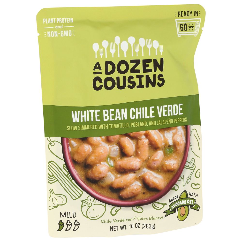 A Dozen Cousins White Beans Chile Verde, 10 Ounce -- 6 Per Case