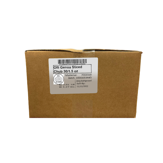 Olli Salumeria Sliced Chub Genoa -- 30 Per Case