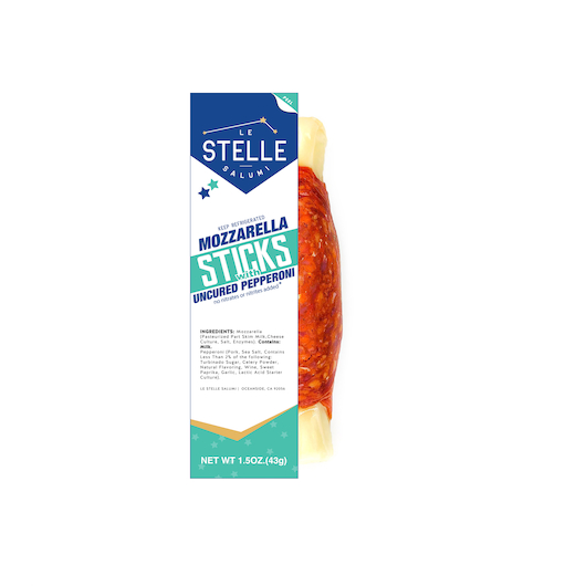 Le Stelle Mozzarella Pepperoni Stick, 1.5 Ounce -- 240 Per Case