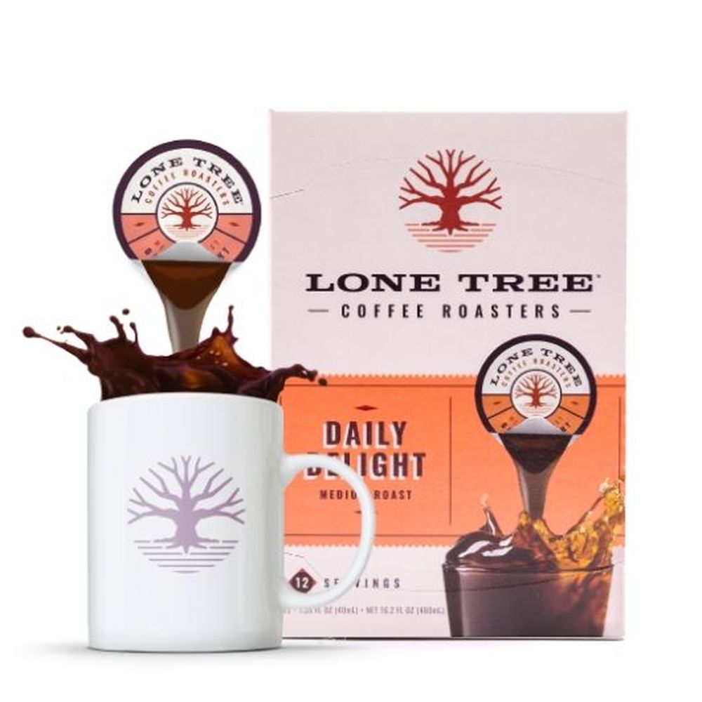 Lone Tree Daily Delight Medium Roast Coffee Pods, 16.2 Ounce -- 4 Per Case