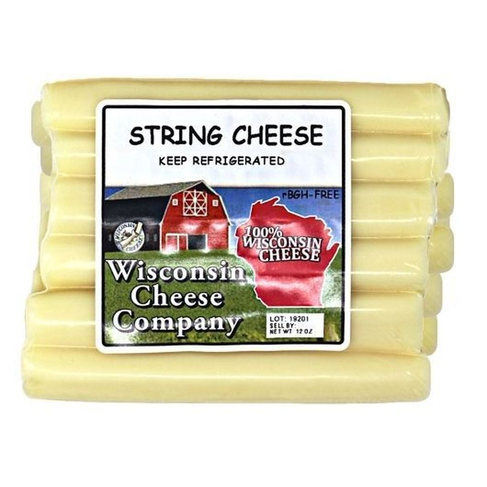 Palito De Queso En Hebras Wisconsin Cheese Company, 12 Onzas -- 12 Por Caja