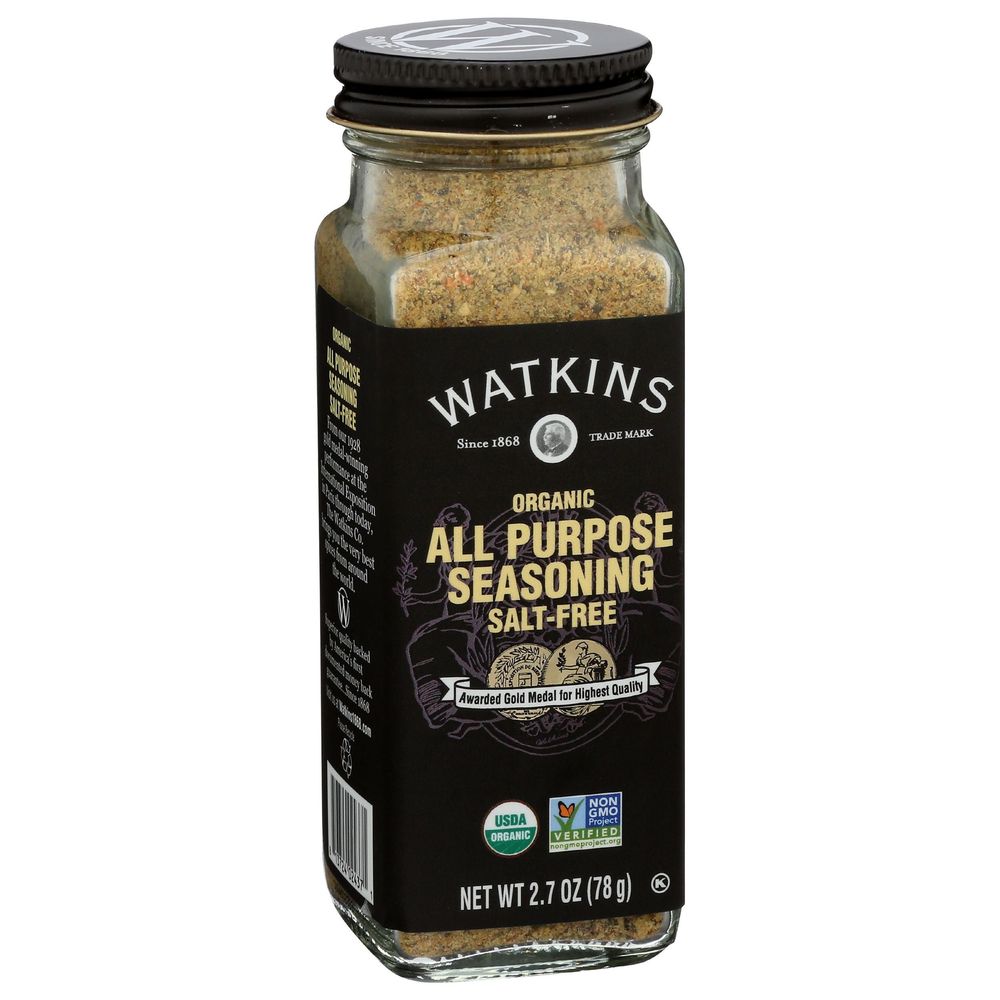 Watkins Organic No Salt All Purpose Seasoning, 2.7 Ounce -- 3 Per Case