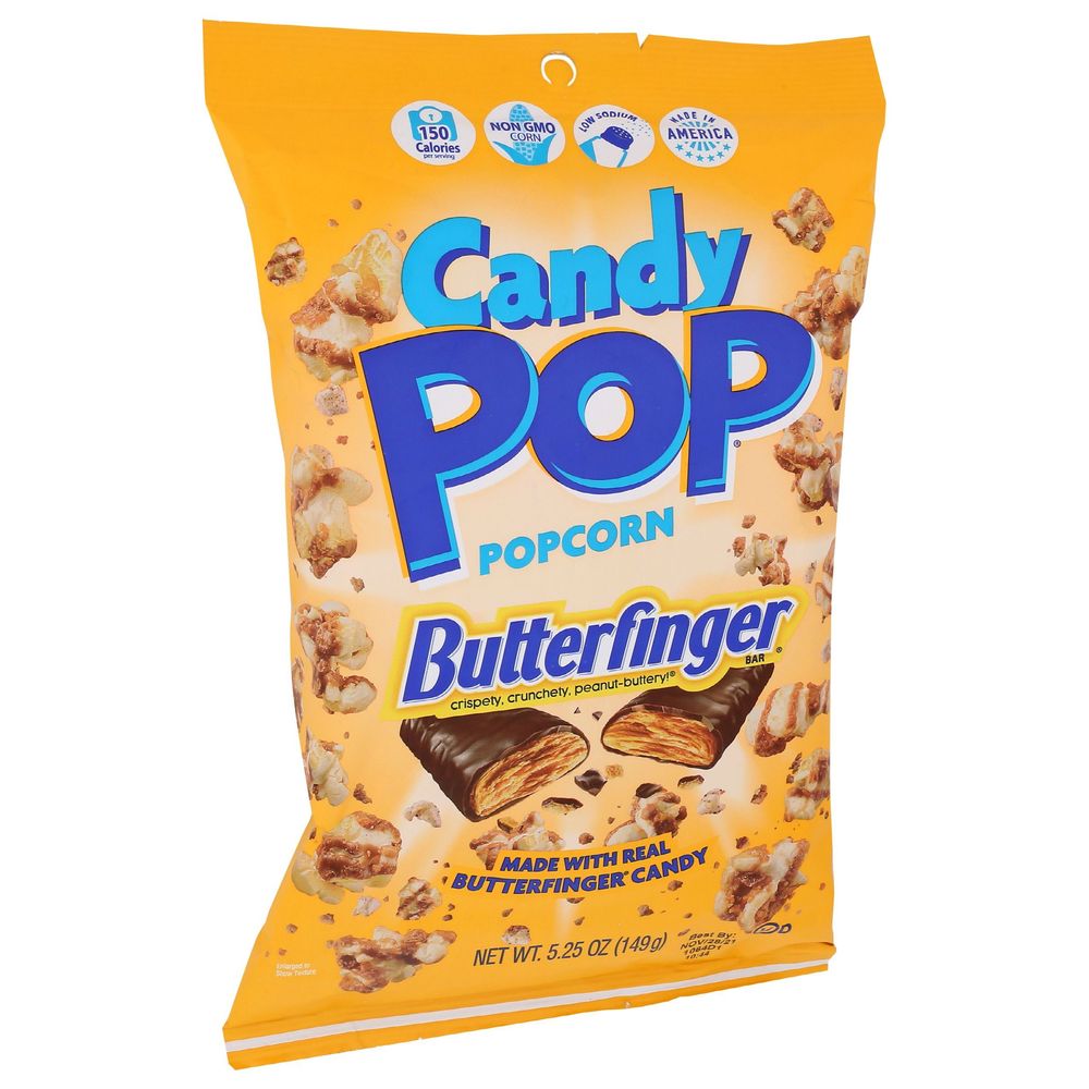 Cookie Pop Popcorn Butterfinger Candy Pop Popcorn, 5.25 Ounce -- 12 Per Case