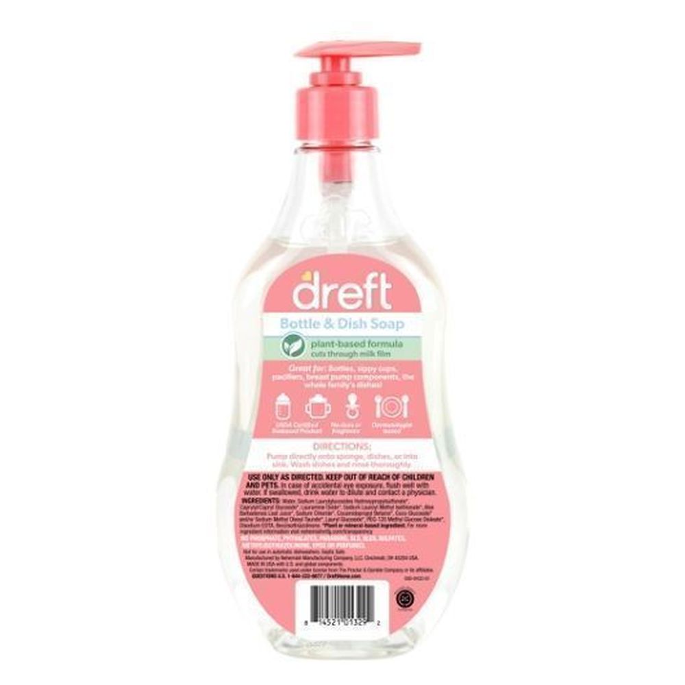 Dreft Bottle And Dish Soap, 18 Fluid Ounce -- 4 Per Case