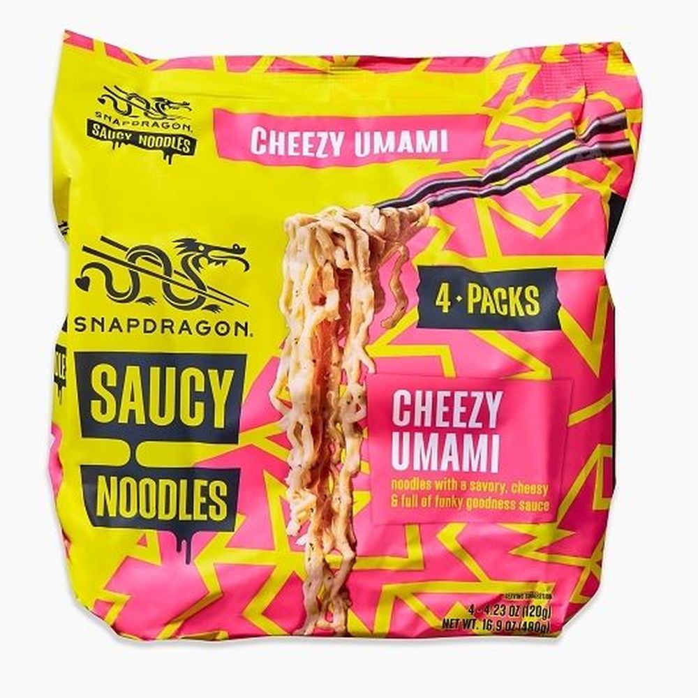 Snapdragon Cheezy Umami Saucy Noodles, 16.9 Ounce -- 16 Per Case