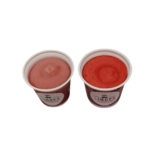 Lindy's Homemade Classic Strawberry And Watermelon Combo Italian Ice, 36 Fluid Ounce -- 9 Per Case
