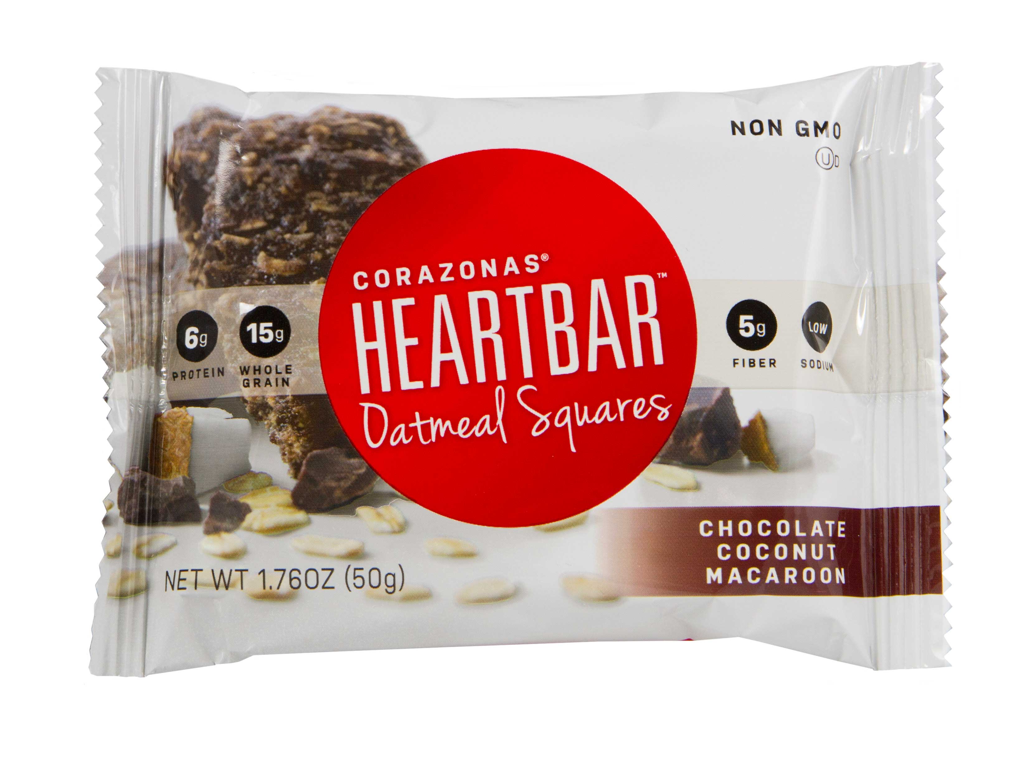 Corazonas Chocolate 1.76 Ounce Coconut Macroon Heartbar, 12 count per pack -- 6 per case.