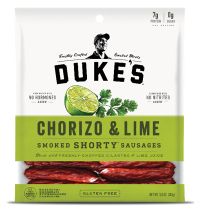 Duke's Chorizo And Lime Shorty Smoked Sausage, 5 Ounce -- 8 Per Case