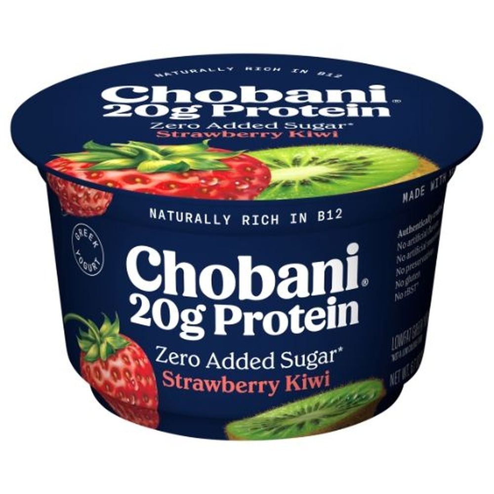 Chobani Protein Strawberry Kiwi Lowfat Greek Yogurt, 6.7 Ounce - 12 per case