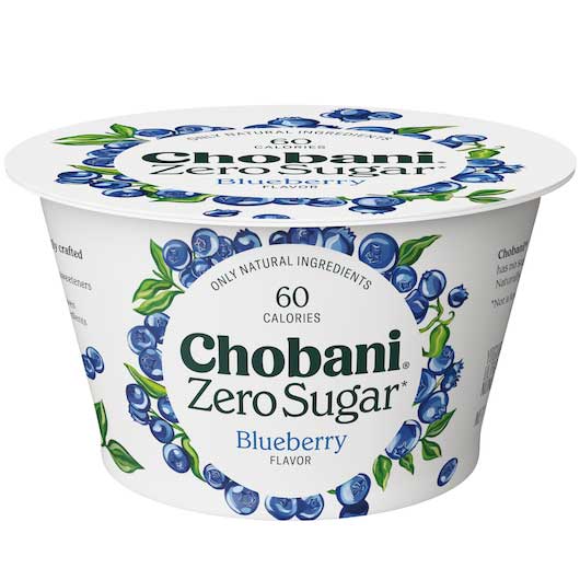 Chobani Zero Sugar Strawberry Cheesecake Yogurt, 5.3 Ounce -- 12 Per Case