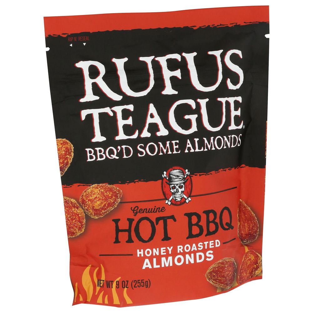 Rufus Teague Hot Bbq Honey Roasted Almonds, 9 Ounce -- 12 Per Case
