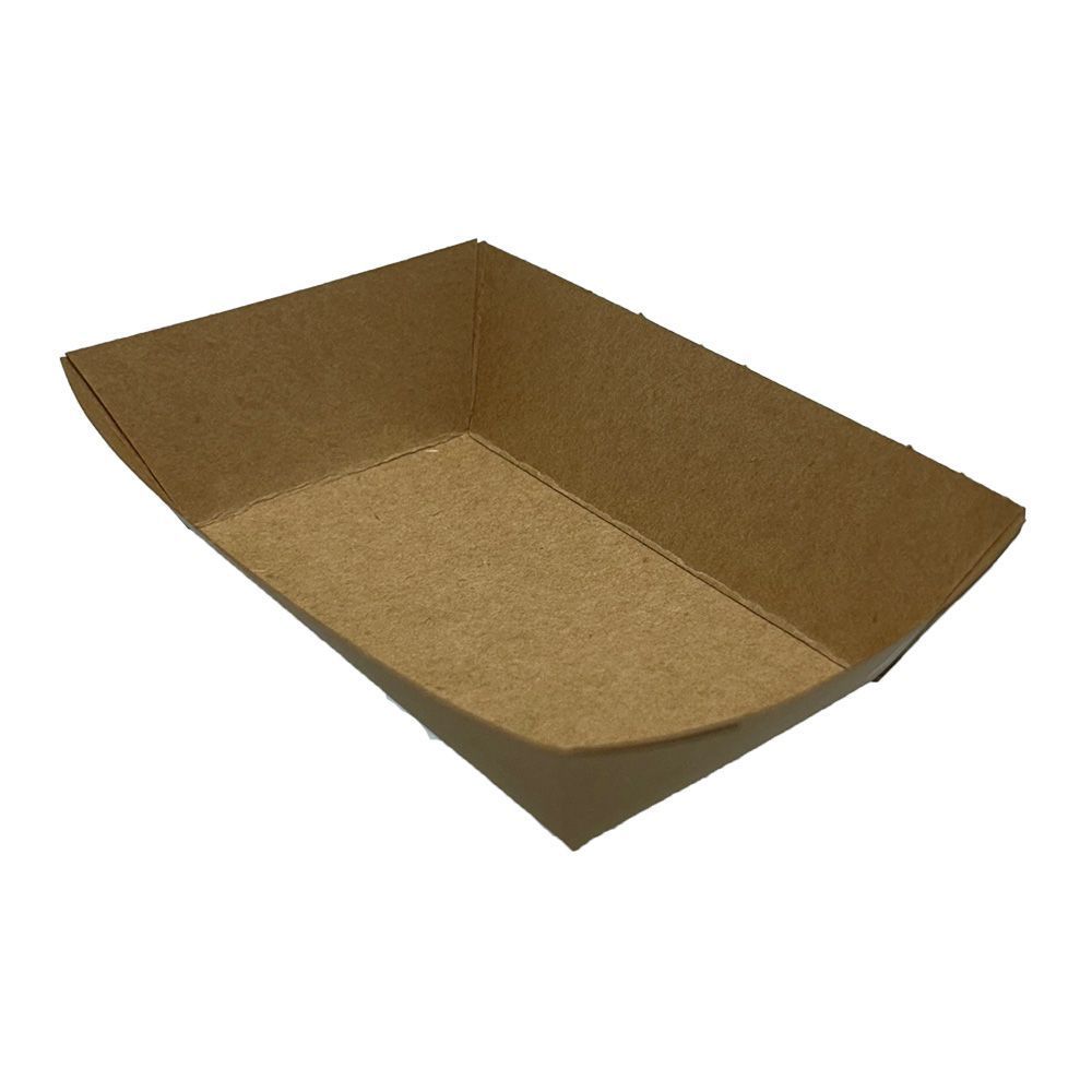 Nova Pfas Free Kraft Food Tray, 1/4 Pound Capacity -- 1000 Per Case