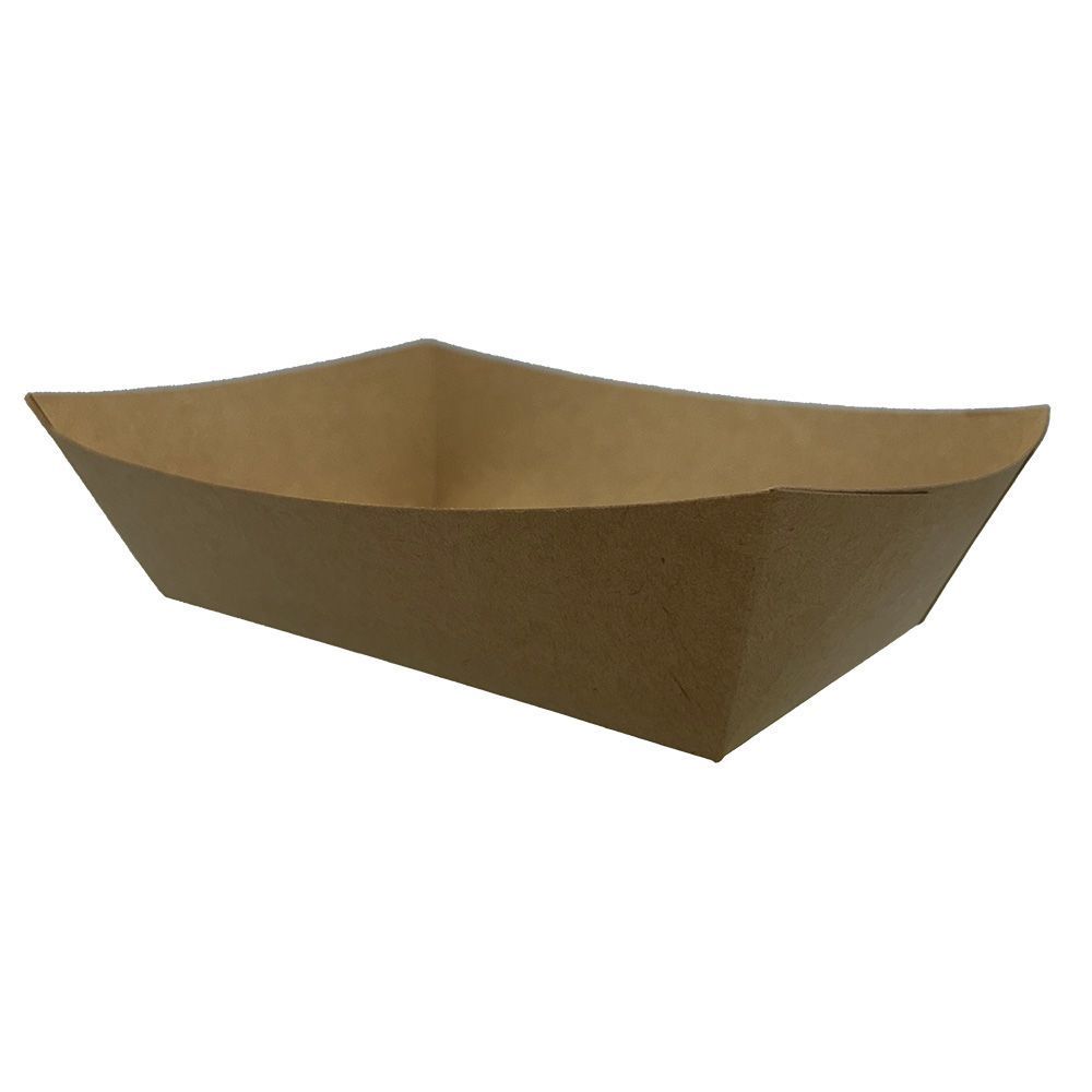 Nova Pfas Free Kraft Food Tray, 5 Pound Capacity -- 500 Per Case