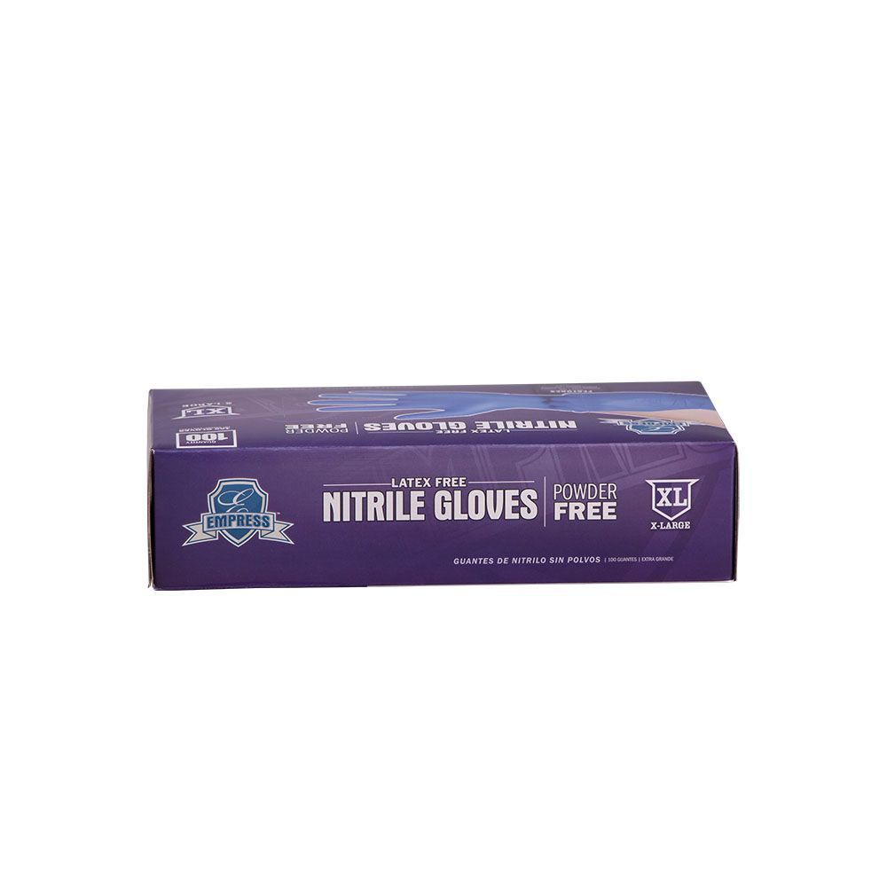 Guantes De Nitrilo Empress Azules, Talla Extragrande, Sin Polvo -- 1000 Por Caja