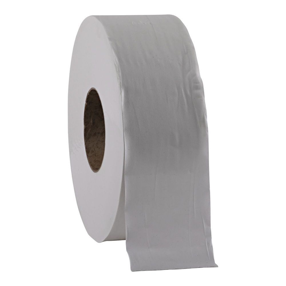 Nova 9 Inch Virgin White 2 Ply Jumbo Tissue, 3.3 Inch X 1000 Feet -- 12 Per Case