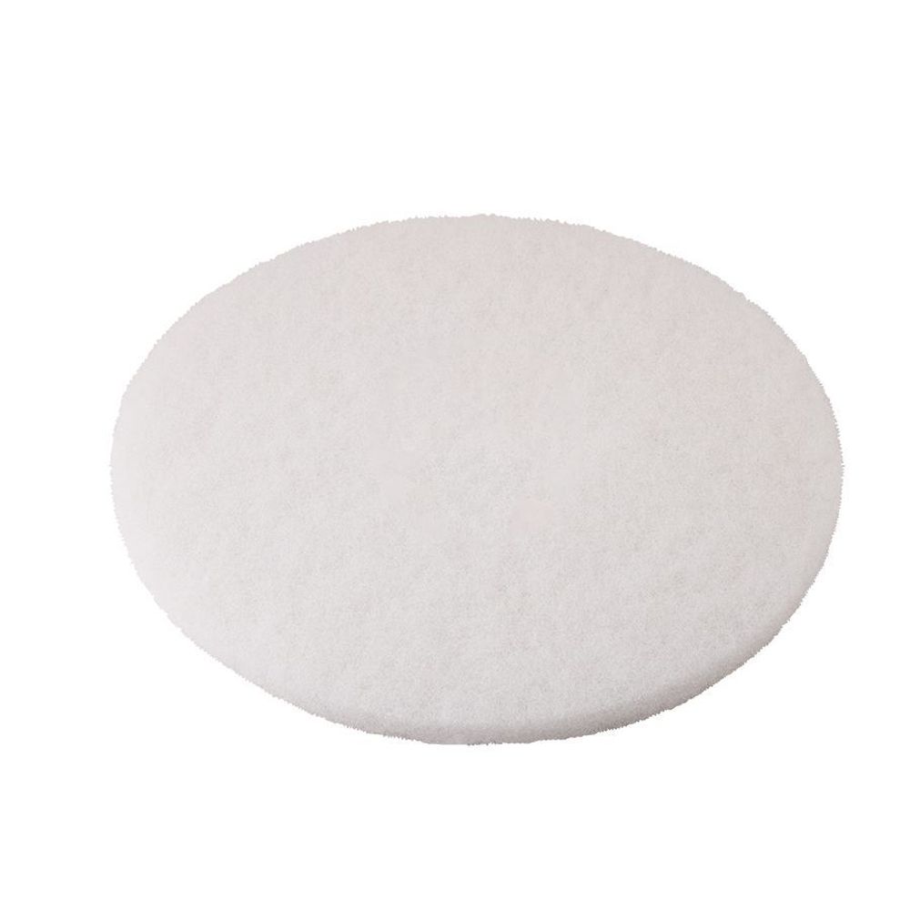 Performance Plus White Round Polishing Pad, 13 Inch -- 5 Per Case