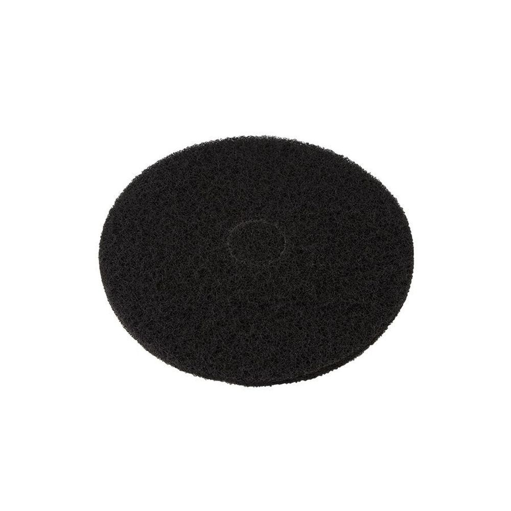 Performance Plus Black Round Stripping Pad, 13 Inch -- 5 Per Case
