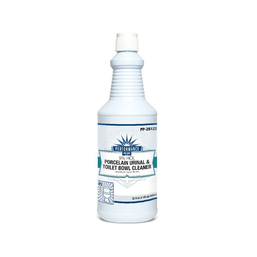 Performance Plus 9 Percent Hcl Toilet Bowl Cleaner, 1 Quart -- 12 Per Case