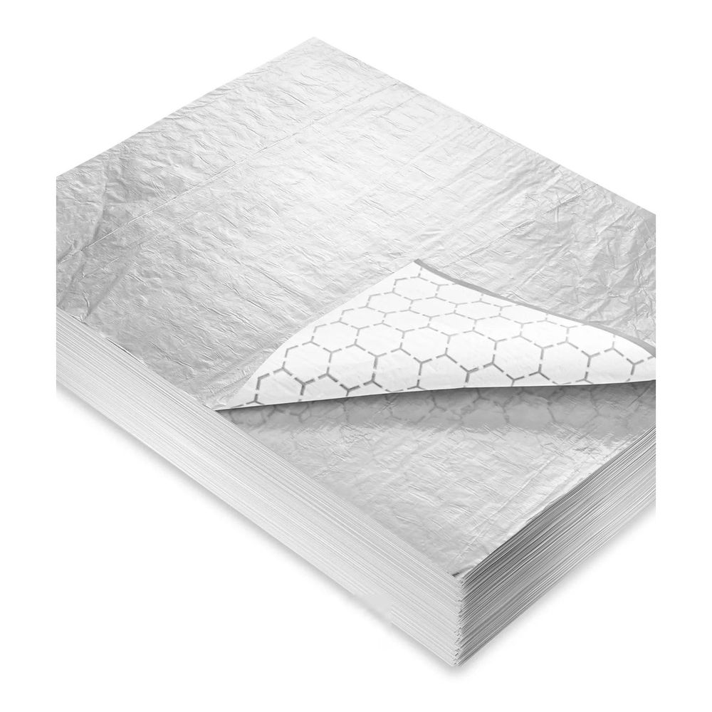 Empress Plain Silver / White Cushion Foil Wrap, 14 X 10.5 Inch -- 2500 Per Case