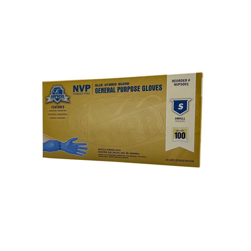 Empress Blue Small Hybrid Gloves -- 1000 Per Case