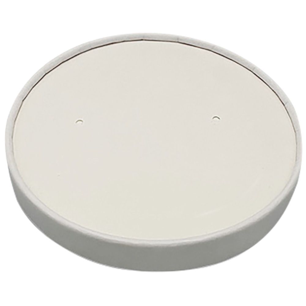 Empress White Paper Vented Lid For 8, 16 Ounce Paper Food/soup Container -- 500 Per Case