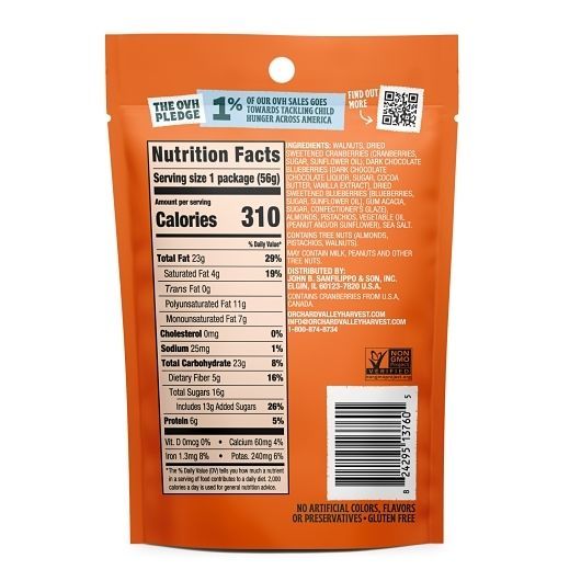Orchard Valley Harvest Omega-3 Mix, 2 Ounce -- 30 Per Case