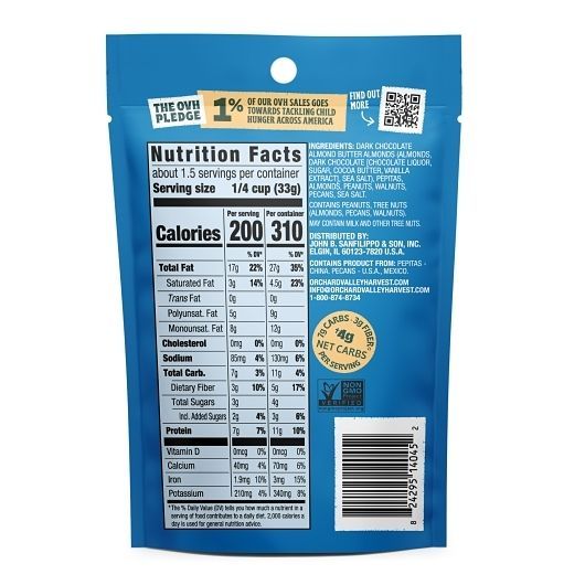 Orchard Valley Harvest Go-go Keto Mix, 1.85 Ounce -- 14 Per Case